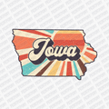 Retro Iowa State DTF Transfer - Ready to Press - PrintPony