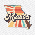 Retro Missouri State DTF Transfer - Ready to Press - PrintPony