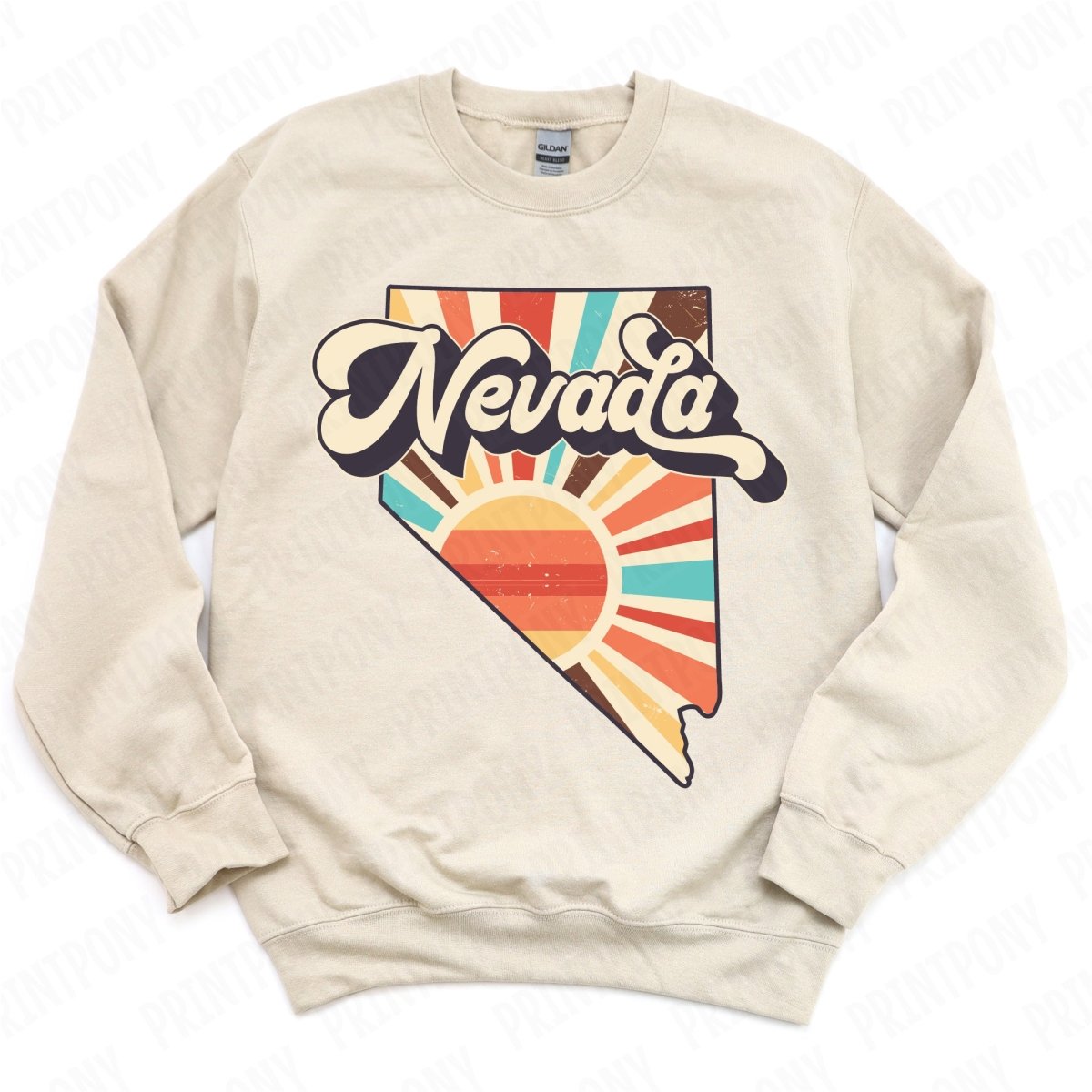 Retro Nevada State DTF Transfer - Ready to Press - PrintPony®