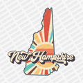 Retro New Hampshire State DTF Transfer - Ready to Press - PrintPony®