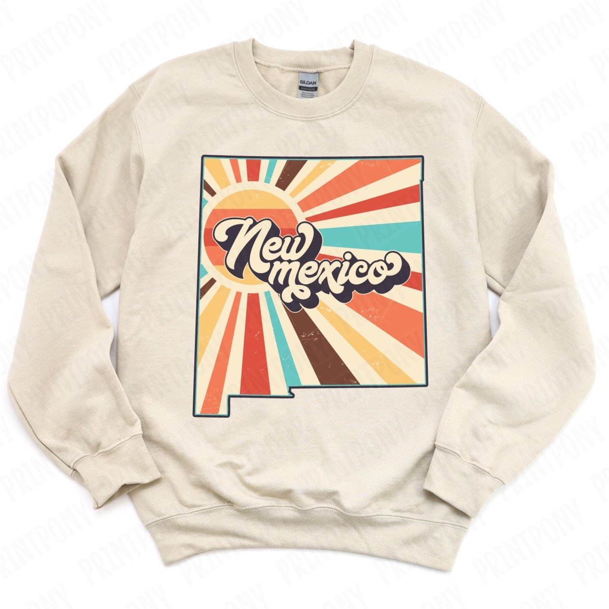 Retro New Mexico State DTF Transfer - Ready to Press - PrintPony®