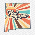 Retro New Mexico State DTF Transfer - Ready to Press - PrintPony®