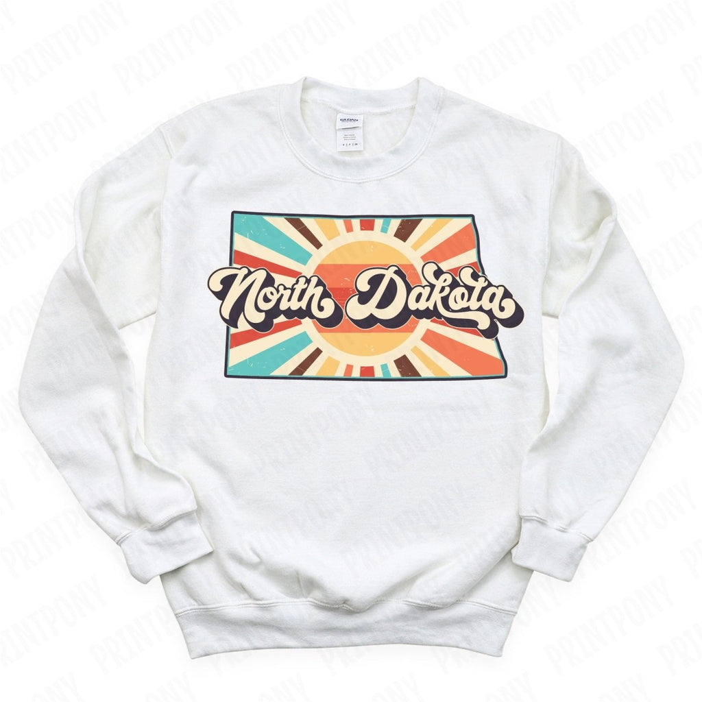 Retro North Dakota State DTF Transfer - Ready to Press - PrintPony®