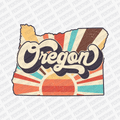 Retro Oregon State DTF Transfer - Ready to Press - PrintPony®