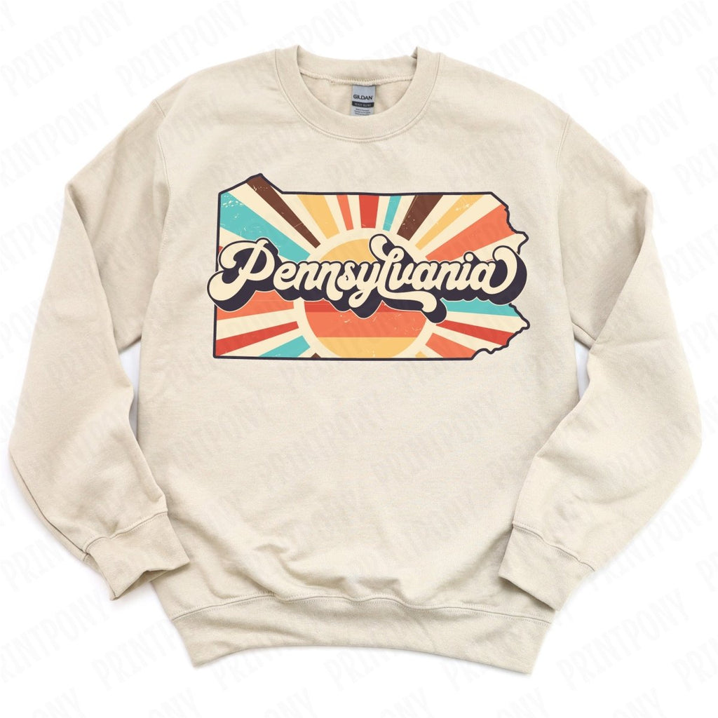 Retro Pennsylvania State DTF Transfer - Ready to Press - PrintPony®