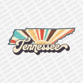 Retro Tennessee State DTF Transfer - Ready to Press - PrintPony®