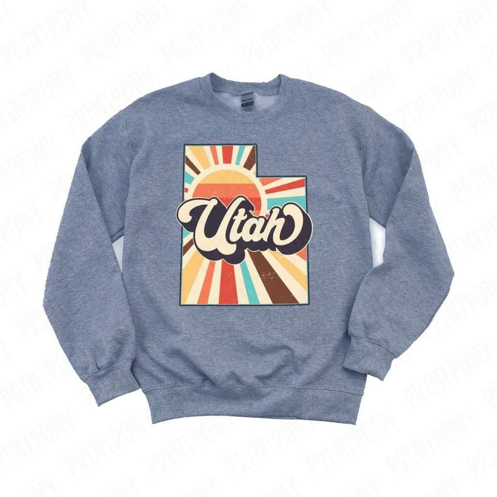 Retro Utah State DTF Transfer - Ready to Press - PrintPony®