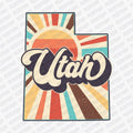 Retro Utah State DTF Transfer - Ready to Press - PrintPony®