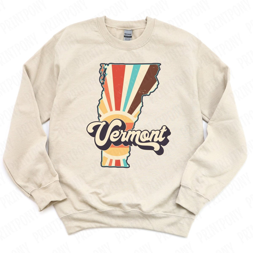 Retro Vermont State DTF Transfer - Ready to Press - PrintPony®