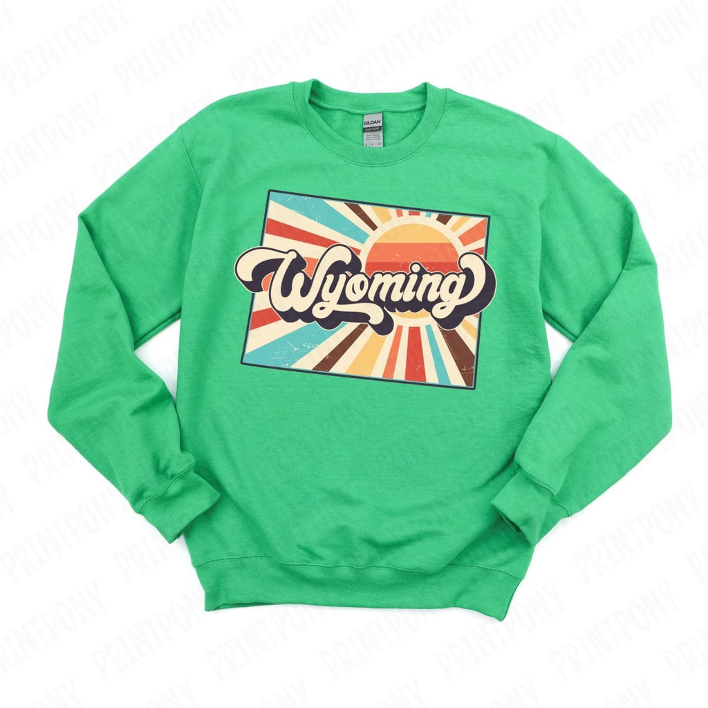 Retro Wyoming State DTF Transfer - Ready to Press - PrintPony®