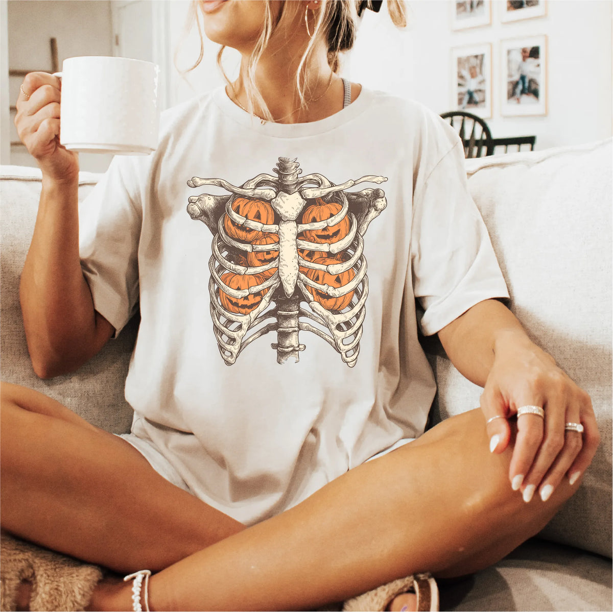 Ribcage full of Pumpkins -  DTF Transfer