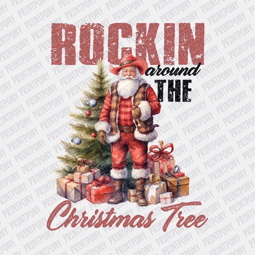 Rocking Around the Christmas Tree DTF transfer - Print Pony‚Ñ¢