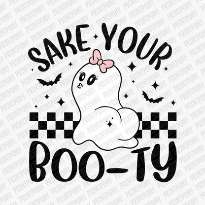 Sake Your Boo - ty Ghost Halloween DTF Transfer - PrintPony™