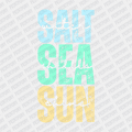 Salt Water, Sea Shells, Sun Shine - DTF transfer - PrintPony