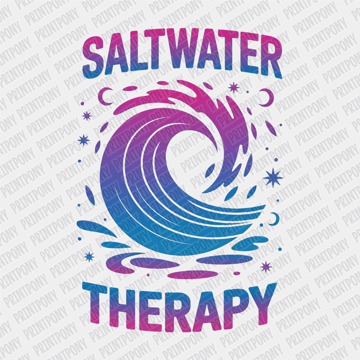 Salt Water Therapy - DTF transfer - PrintPony