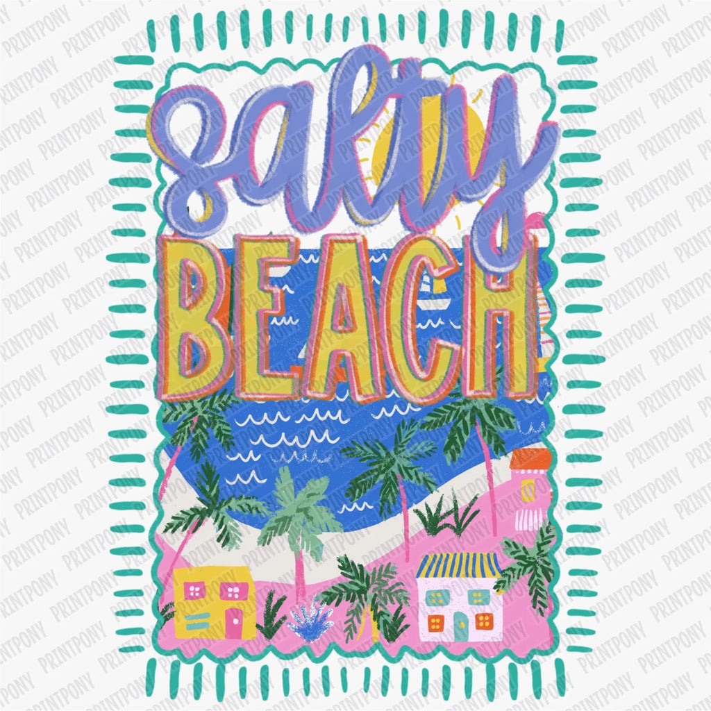 Salty Beach DTF Transfer - PrintPony