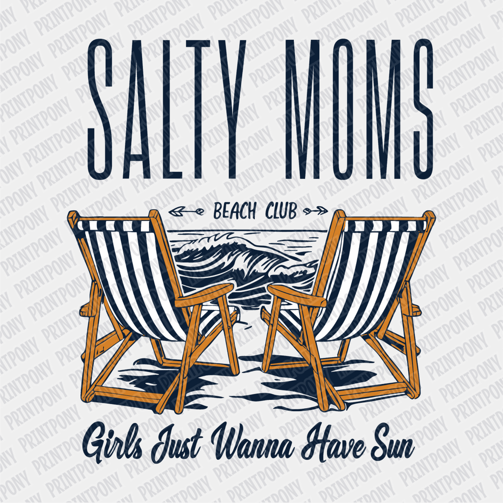Salty Moms Club - DTF transfer - PrintPony