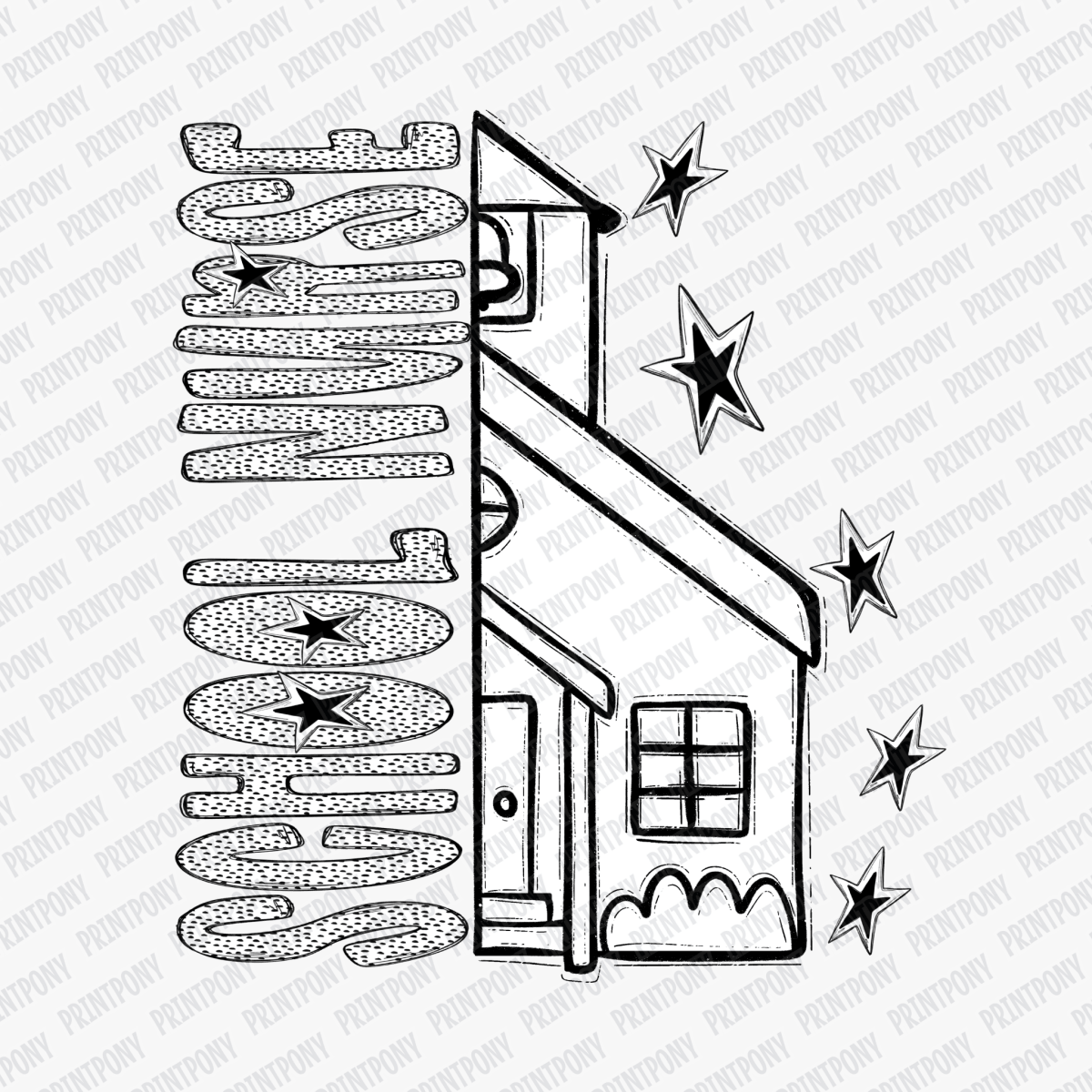 School Nurse Dotted DTF transfer - PrintPony™
