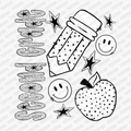 Second Grade Dotted DTF transfer - PrintPony
