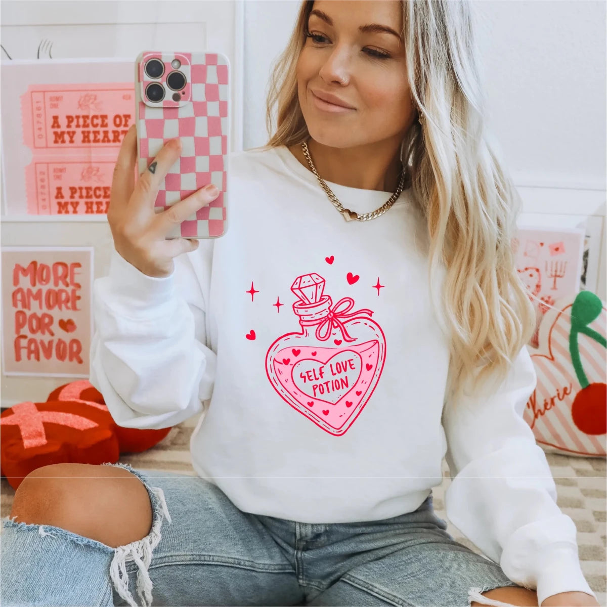 Self Love Potion | Valentine's Day DTF Transfer - PrintPony