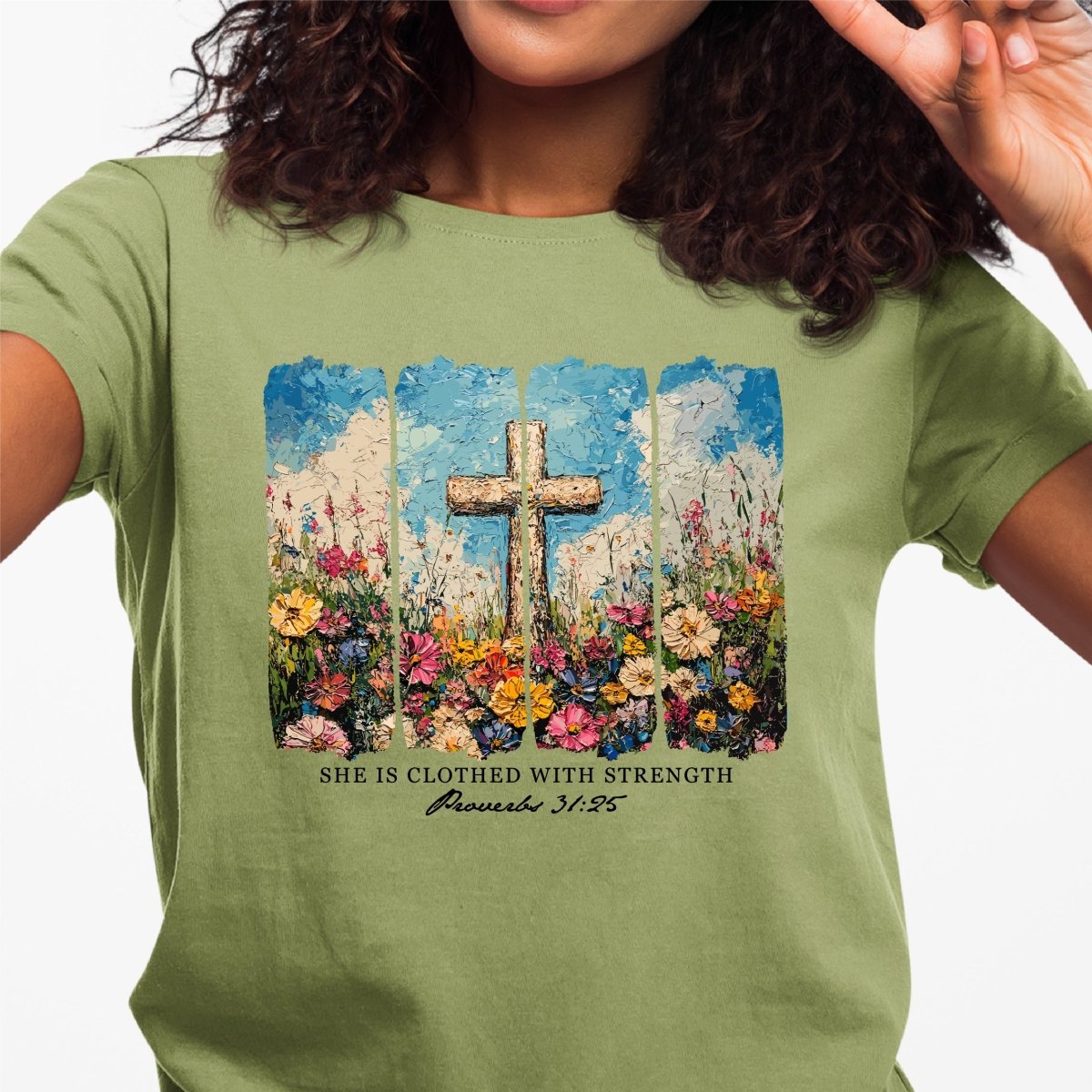 She is Clothed With Strength DTF Transfer - PrintPony®