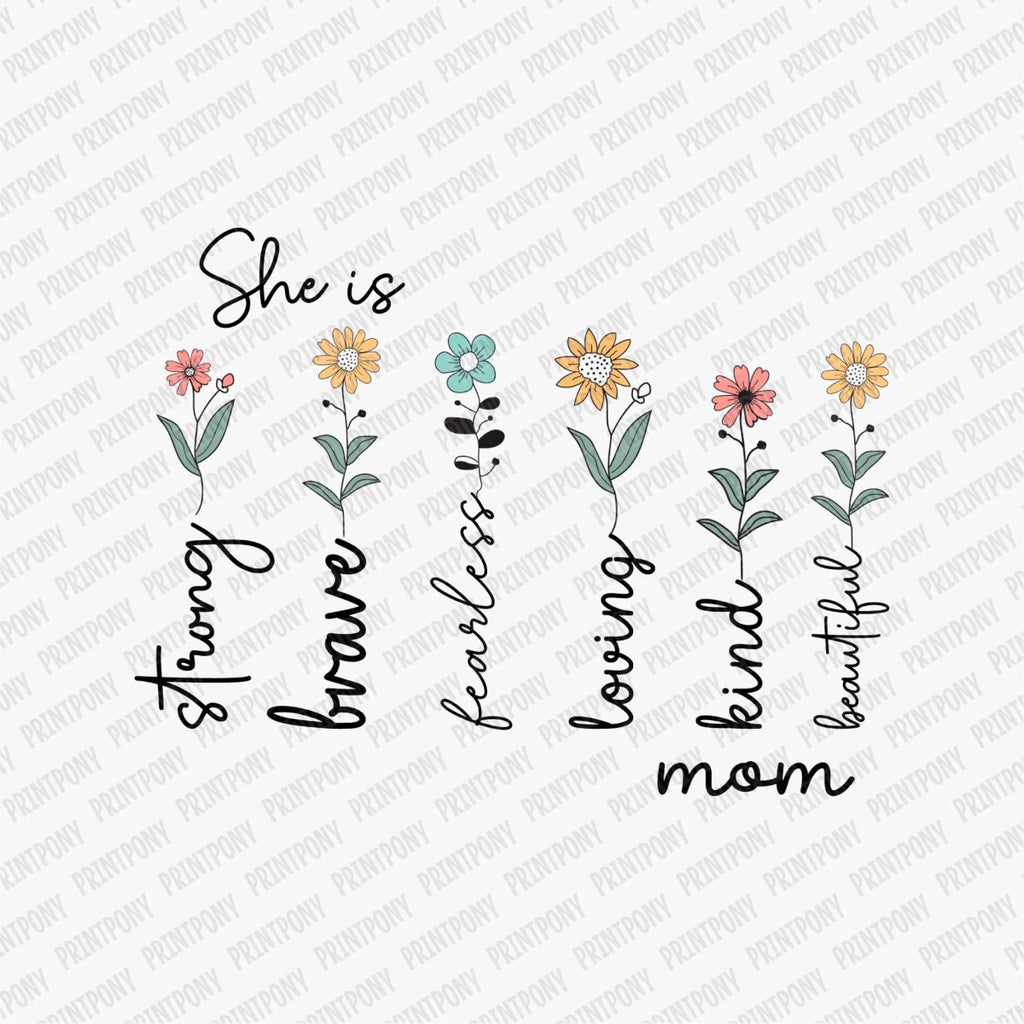 She is Strong and Fearless DTF Transfer - PrintPony