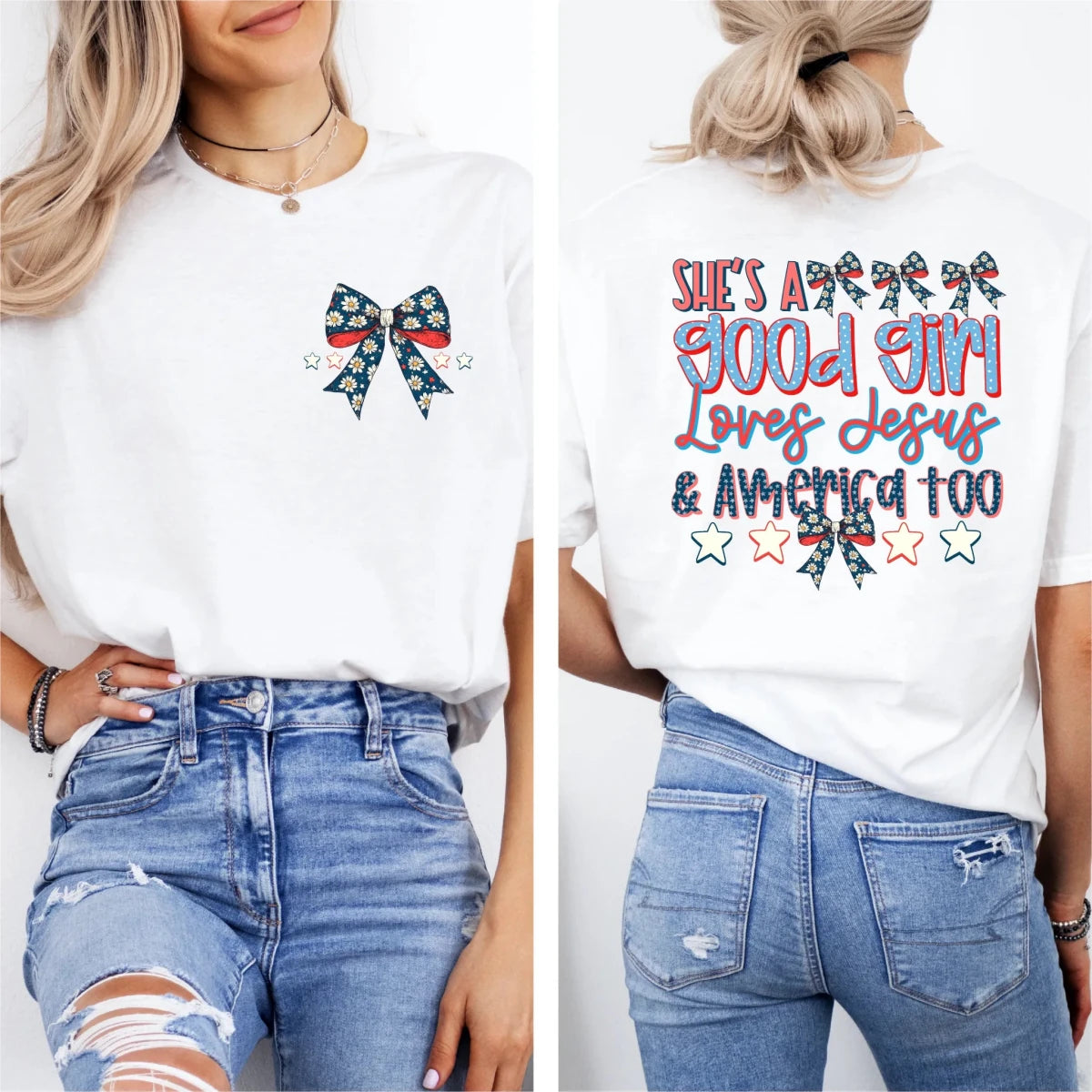 She's a Good Girl DTF Transfer (with Pocket) - PrintPony