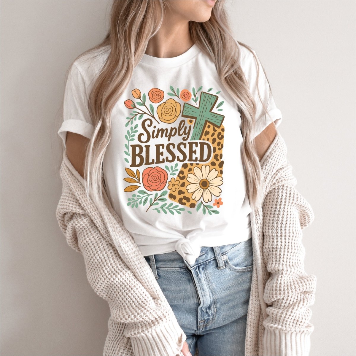 Simply Blessed Floral - DTF Transfer - PrintPony