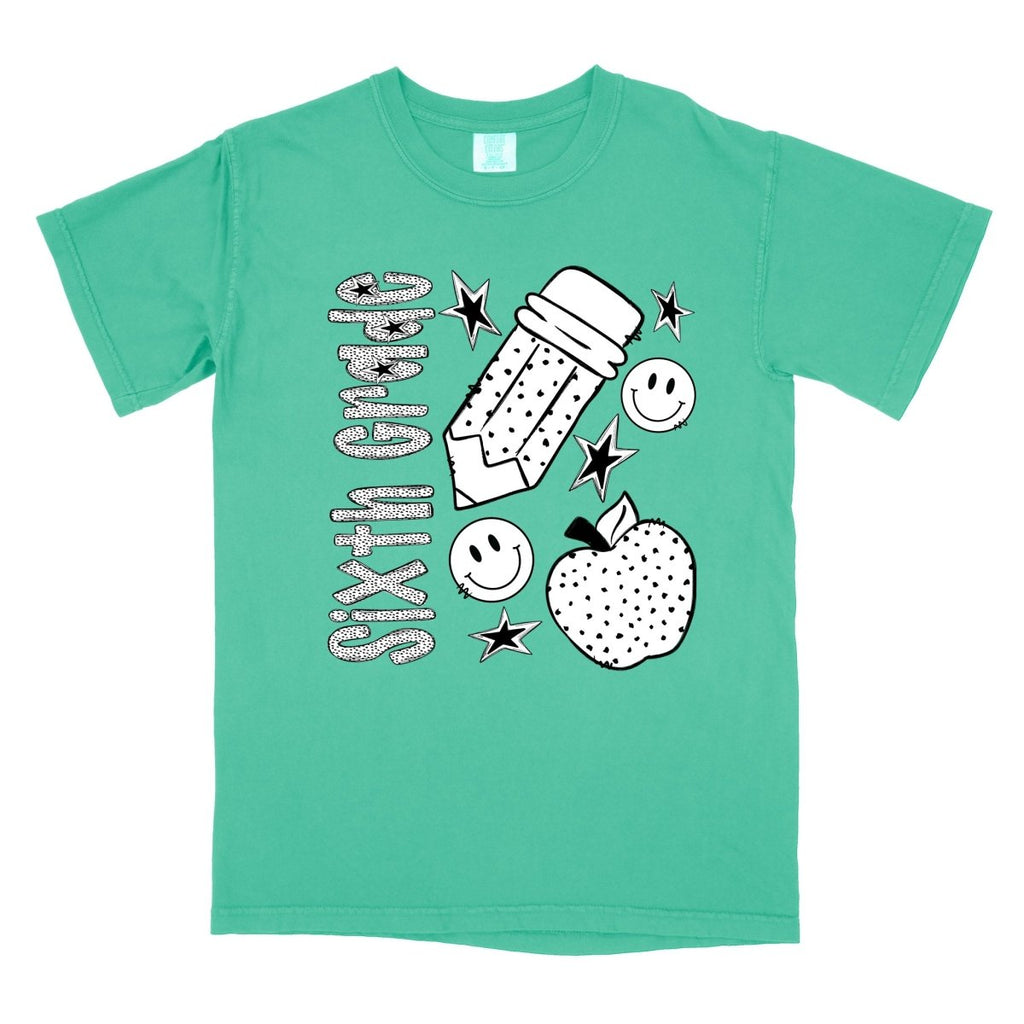 Sixth Grade Dotted DTF transfer - PrintPony