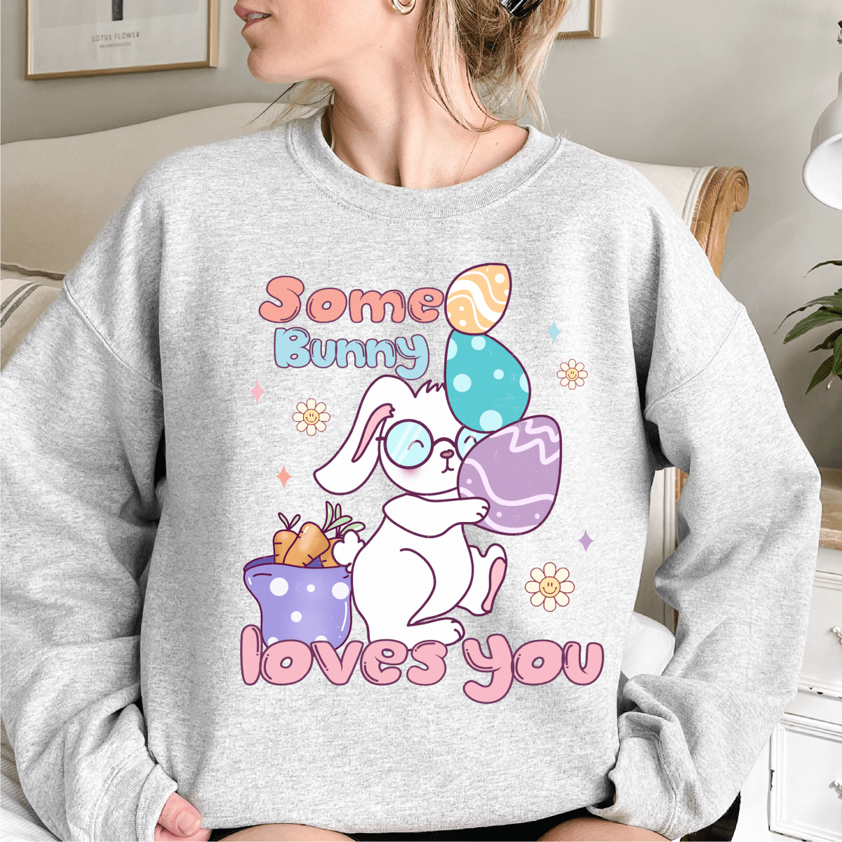 Some Bunny Loves You - Easter DTF Transfer - PrintPony