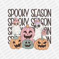 Spooky Season Ghost and Pumpkins Halloween DTF Transfer - PrintPony