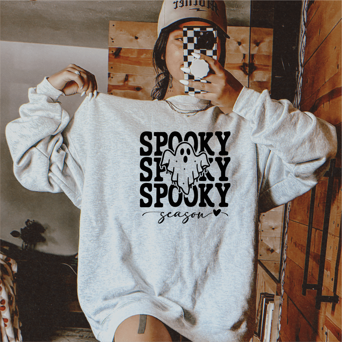 Spooky Season Ghost DTF transfer - PrintPony