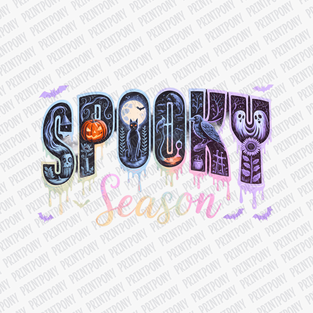 Spooky Season Neon DTF Transfer - PrintPony