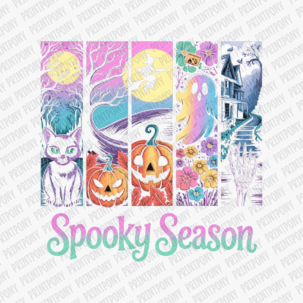 Spooky Season Neon DTF Transfer - PrintPony