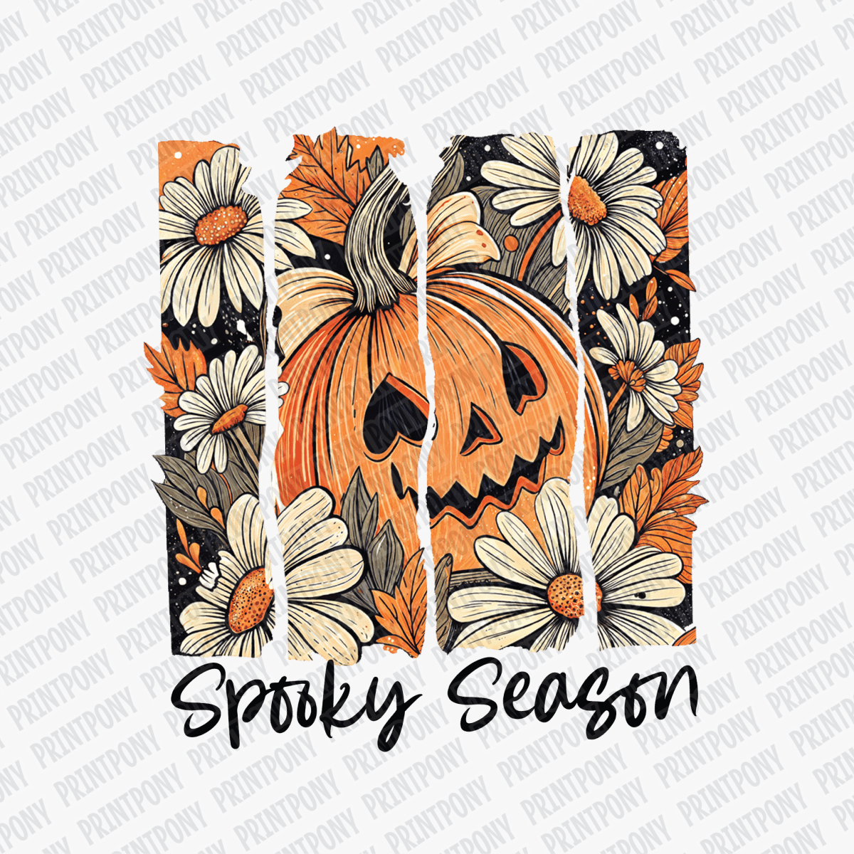 Spooky Season Pumpkin Halloween DTF Transfer - PrintPony™