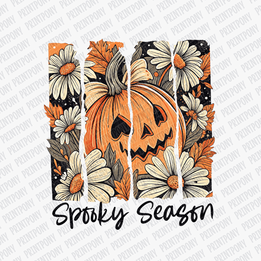 Spooky Season Pumpkin Halloween DTF Transfer - PrintPony™