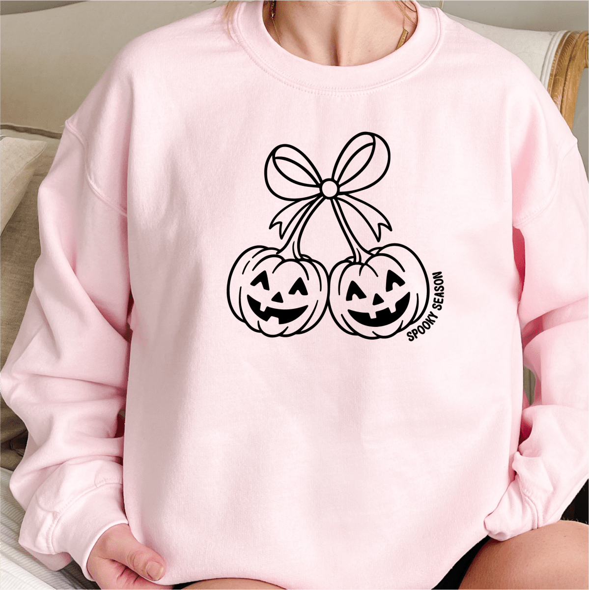 Spooky Season Pumpkin Ribbon DTF Transfer - PrintPony