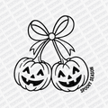 Spooky Season Pumpkin Ribbon DTF Transfer - PrintPony