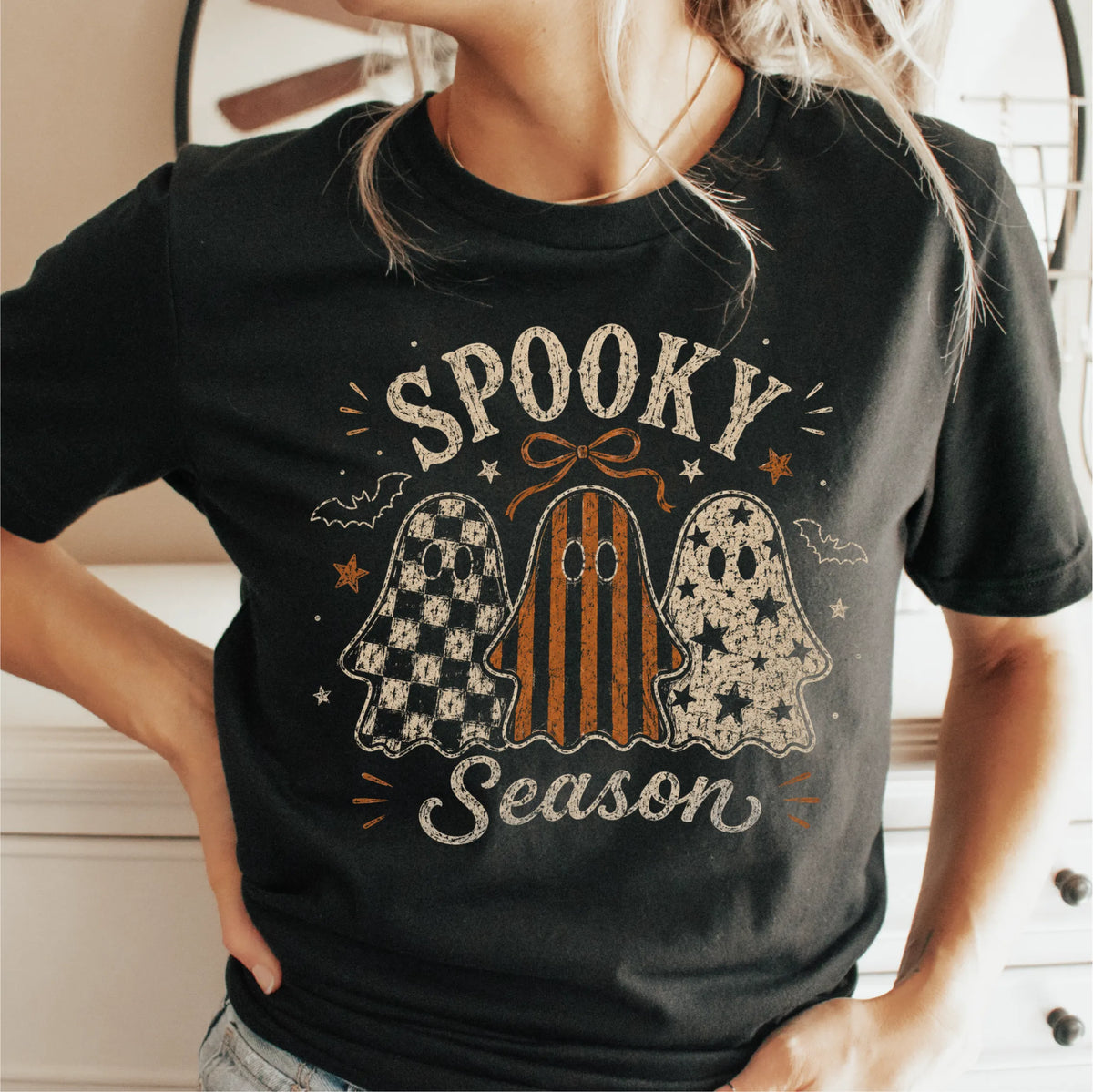 Spooky Season Retro Ghosts -  DTF Transfer
