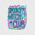 Spooky Witch Club Iridescent DTF Transfer - PrintPony