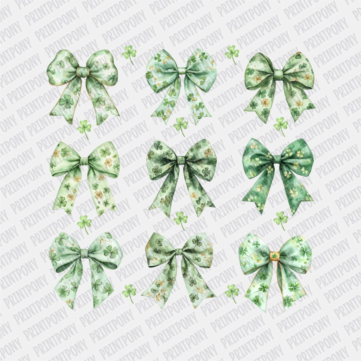 St. Patrick's Day Coquette Ribbons DTF Transfer - Print Pony™