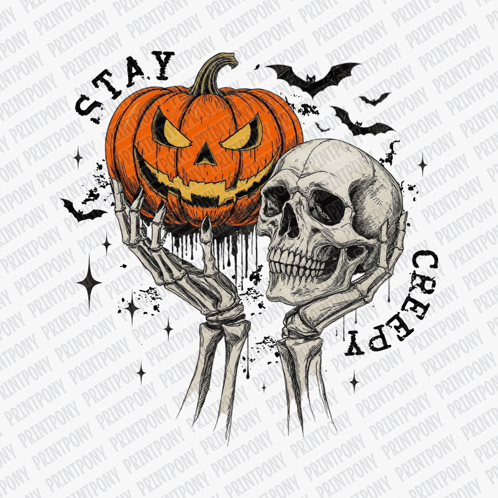 Stay Creepy Halloween DTF Transfer - PrintPony