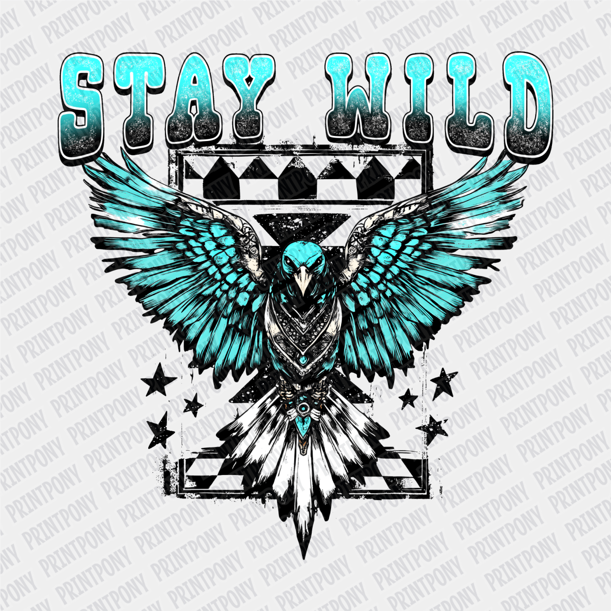 Stay Wild Boho DTF transfer - PrintPony