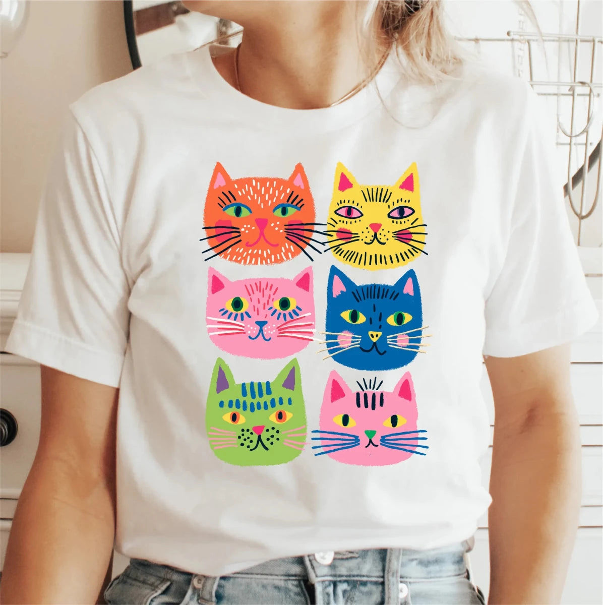 Summer Cat Collage DTF Transfer - PrintPony