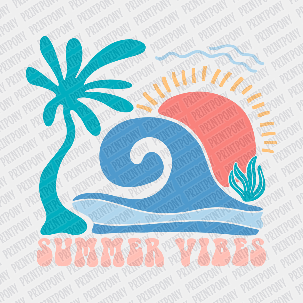 Summer Vibes - DTF transfer - PrintPony