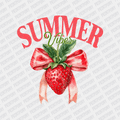 Summer Vibes Strawberry - DTF transfer - PrintPony