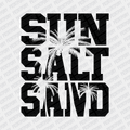 Sun, Salt, Sand Black - DTF transfer - PrintPony