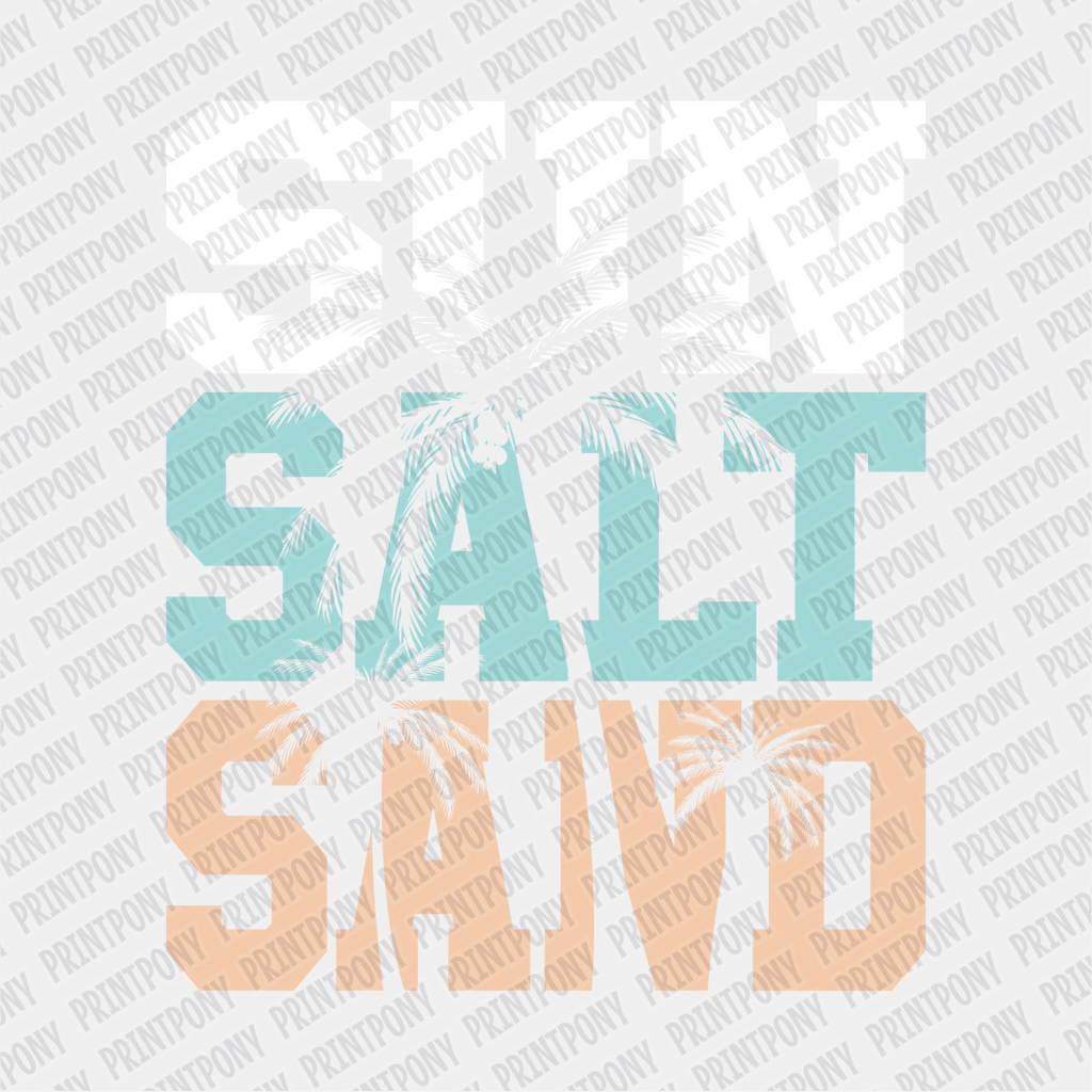 Sun, Salt, Sand - DTF transfer - PrintPony