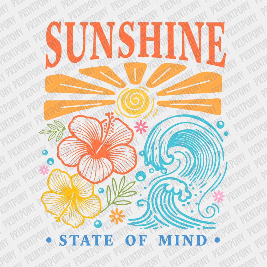 Sunshine State of Mind - DTF transfer - PrintPony
