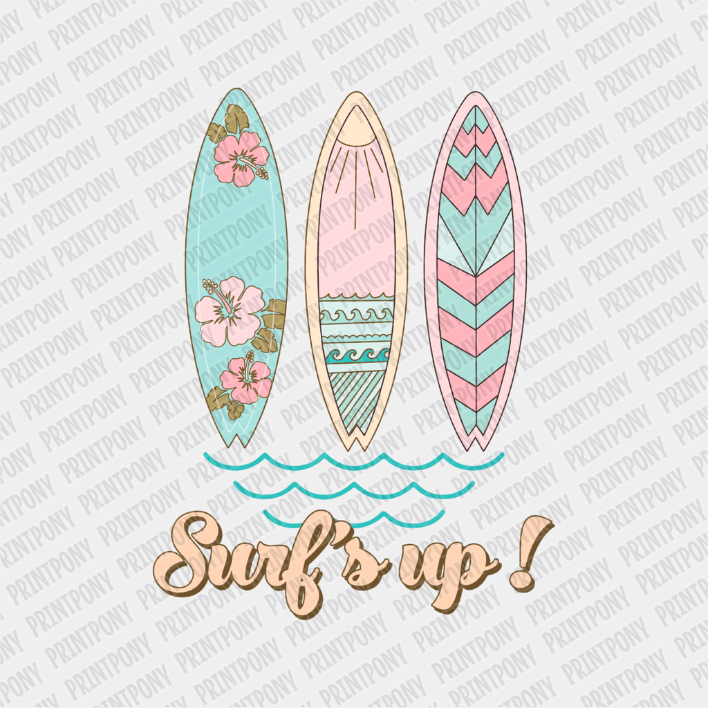 Surfs Up - DTF transfer - PrintPony